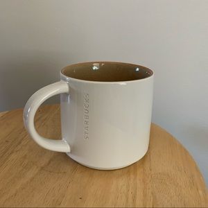 Starbucks 2013 White & Tan Mug